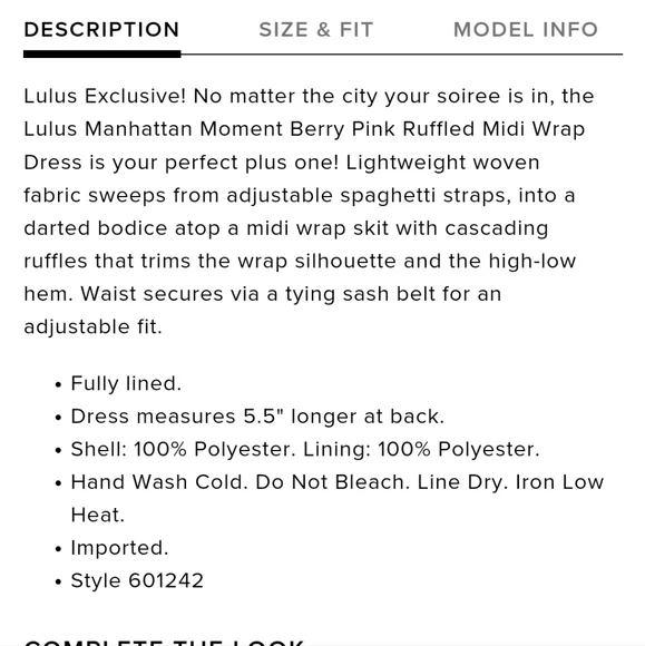 Lulu's Manhattan Moment Ruffled Midi Wrap Dress - Picture 5 of 5